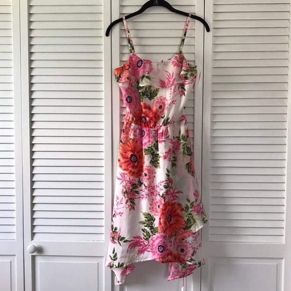 The Children’s Place Floral Sharkbite Hem Dress - Picture 3 of 4